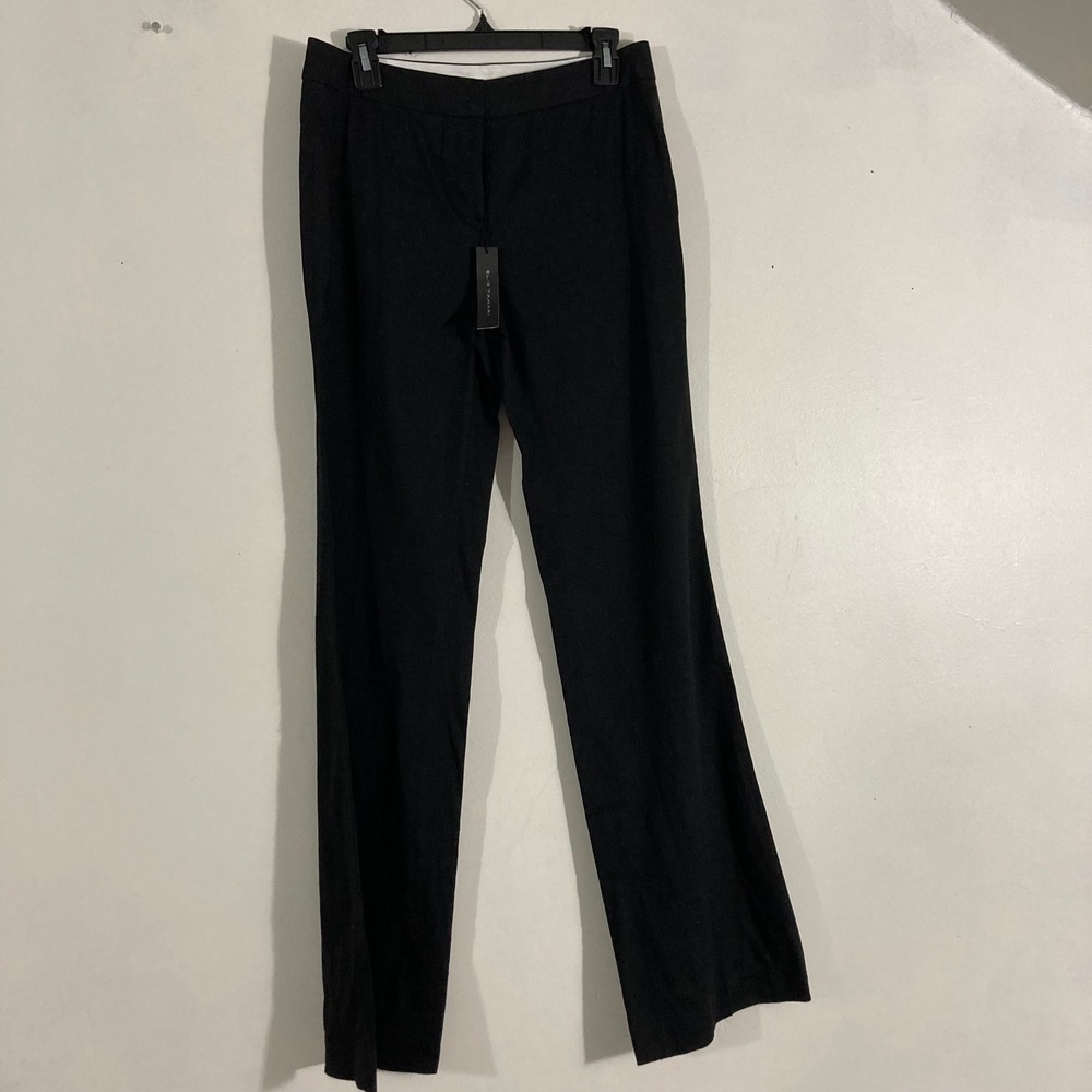 Elie Tahari Trousers Women Size 4 Black NEW Straight Leg Professional Pants